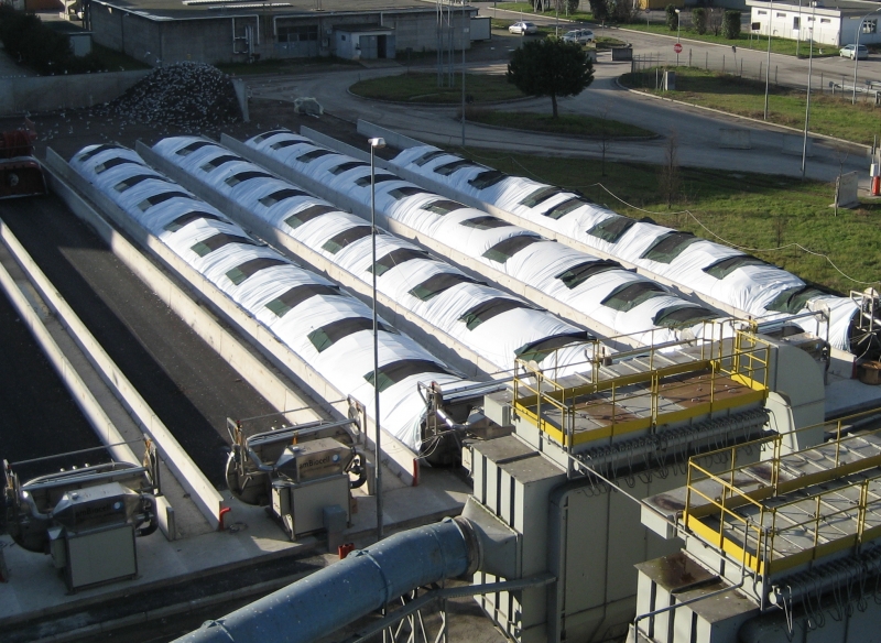 ambisystem da 7 biotunnel - impianto per il trattamento aerobico dei rifiuti